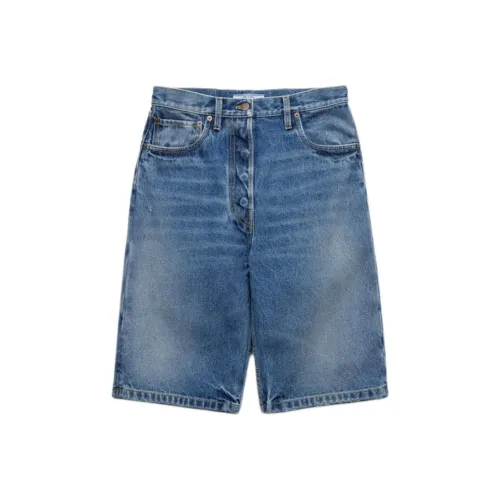 PRADA Джинсовые шорты Женские Светло-синие