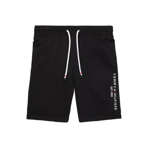 Tommy Hilfiger Детская одежда Логотип Короткий Bottoms Темный SABLE Повседневные шорты Детский Черный