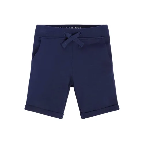 GUESS Детская одежда Back Logo Короткий Kids Шорты Детский Морской синий