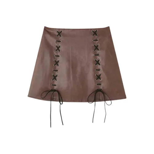 MOUSSY collaboration Кожаные короткие юбки Женские