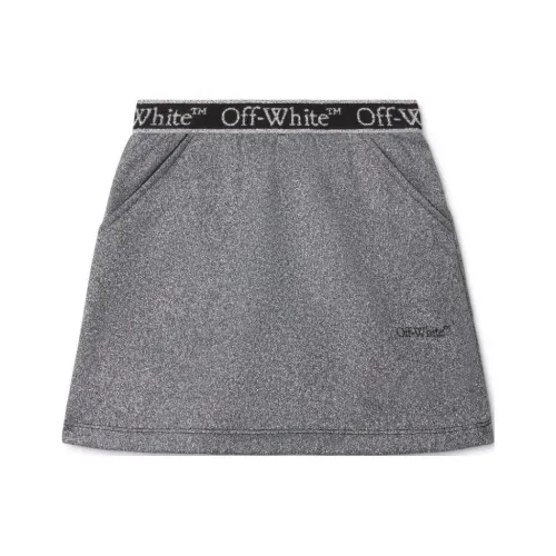 Off Белый Юбка Slim Fit Детский Серый