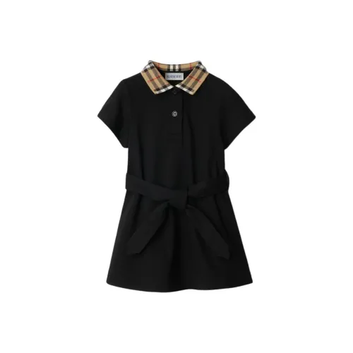 Burberry Платье Черное Infant и Toddler