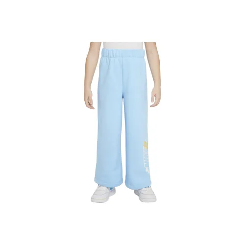 nike Брюки Цветочный Флис Little Широкие брюки Синий Детский