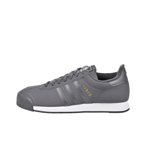 Adidas Originals Samoa Slip Resistant Abrasion Resistant Низкие Кроссовки для скейтбординга Унисекс Серые