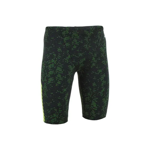 DECATHLON Детский купальник Черный Неоново-желтый Детский