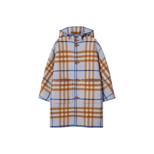 Burberry FW24 Стандартное издание Нейлон Пальто Весна-осень Зимний Детский Сланцевый синий