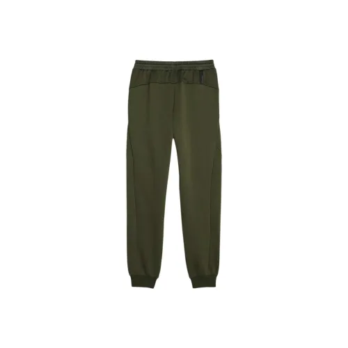 PUMA Вязаные тренировочные штаны для детей оливково-зеленый