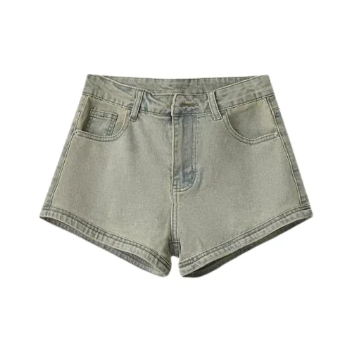 ABBY GODDESS Карго шорты женские желтого грязного цвета