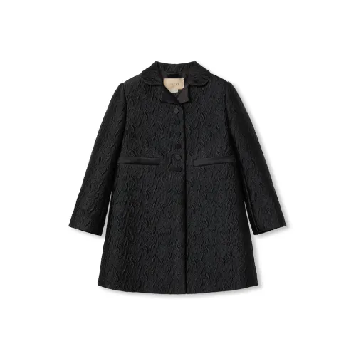 GUCCI Черное Kids Шерстяное пальто