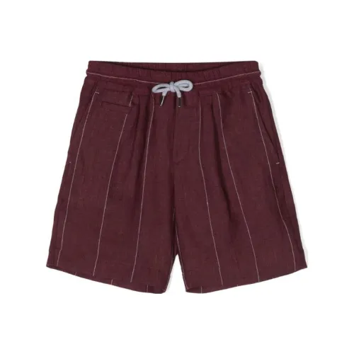 BRUNELLO CUCINELLI BRUNELLO CUCINELLI SS24 Kids Шорты Kids Шорты Подростки Темно-красный Темно-красный