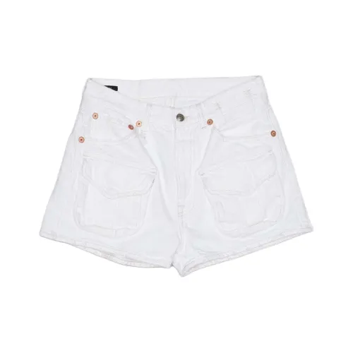R13 Белые Женские Джинсовые Шорты