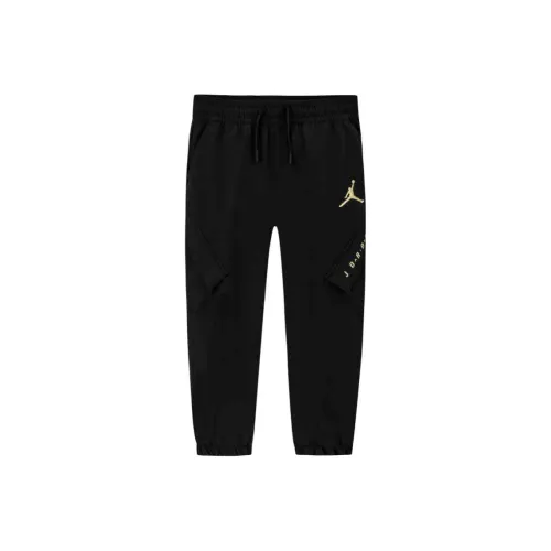 Джордан Вязаные Тренировочные Штаны Глубокий Черный Подростки
