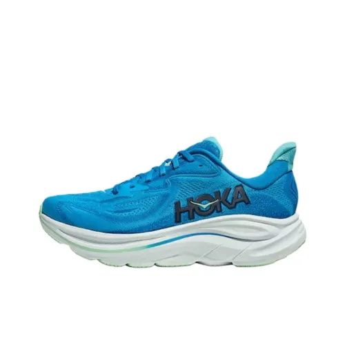 HOKA ONE ONE CLIFTON 10 Низкий Топ Повседневная Обувь для Беговых Занятий на Длинные Дистанции Мужская Синяя Широкая Подошва