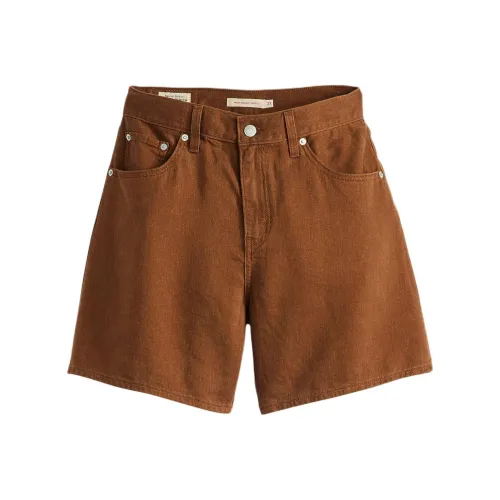 Levi's Джинсовые шорты Женские Коричневый