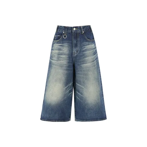 OROI Джинсовые шорты Женские Темно-синий