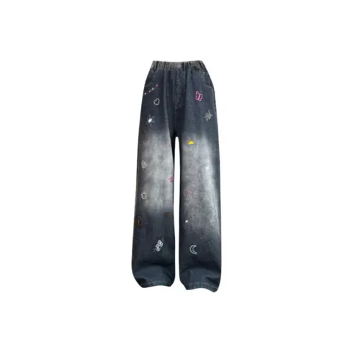 I.KARNOW Черные Джинсы для школьного возраста