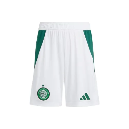 Adidas SS24 Celtic FC 24 25 Домашние Шорты Детские Белые