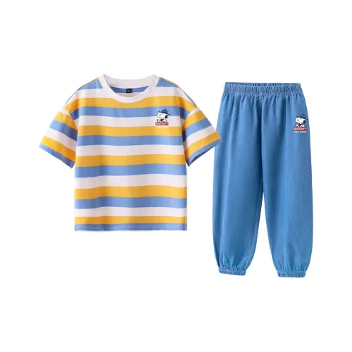 SNOOPY Повседневная спортивная одежда 2 предмета набор для детей в возрасте 3-7 лет