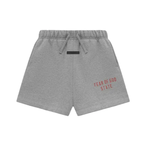 Fear Of God Essentials Kids Флис Футбол Короткий Шорты Детский Овсяный Серый Темный Вереск