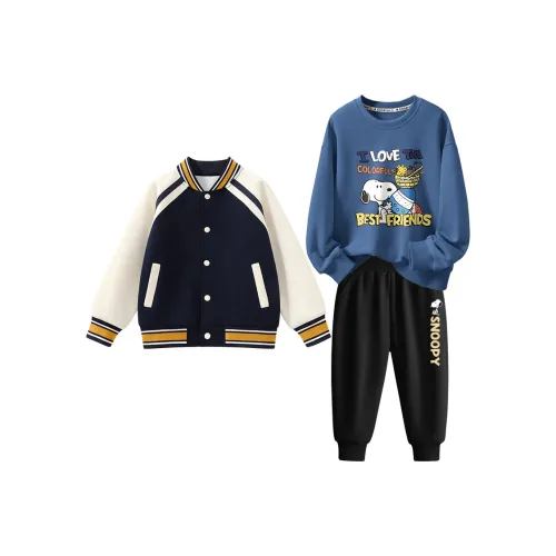 SNOOPY Повседневная спортивная одежда для детей 3-7 лет