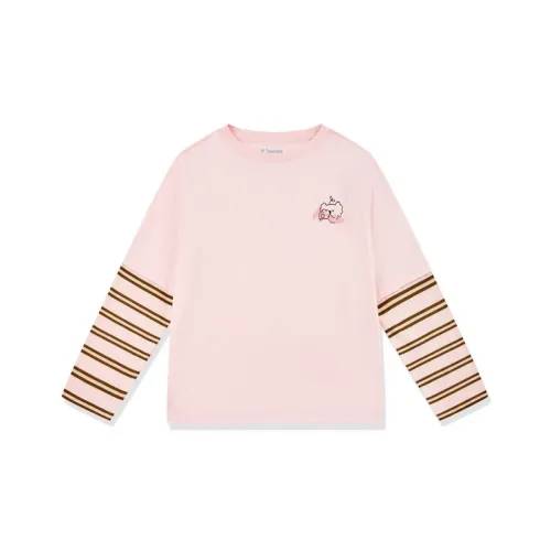 QIAODAN T-рубашка SS25 Полная Розовая Подростки