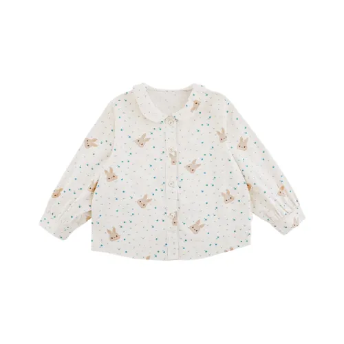 YOEHYAUL Рубашка Синий Цветок Кролик Дети Возраст 3-7 Лет