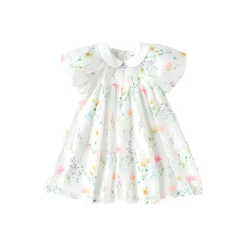 Balabala Детское платье белое для детей 3-7 лет