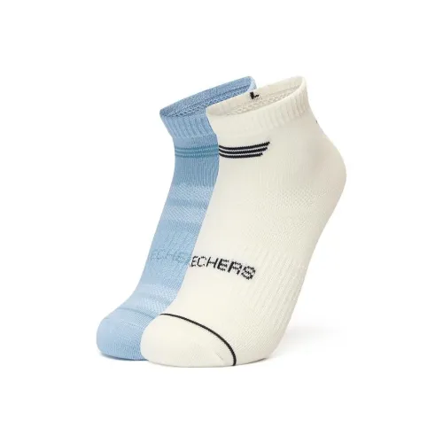 Skechers 2 пары Белый/Небесно-голубой/02VQ Kids носки