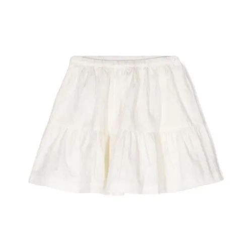 EMPORIO ARMANI Юбка SS24 Ванильный Белый Детский
