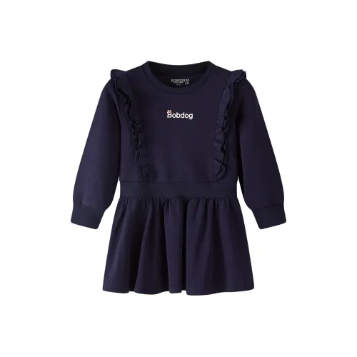 BOBDOG Детское платье дошкольное темно-синего цвета