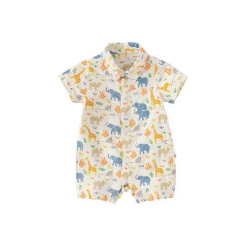 DAVE&BELLA Baby & Toddler Series Принт с животными Детские комбинезоны / ползунки