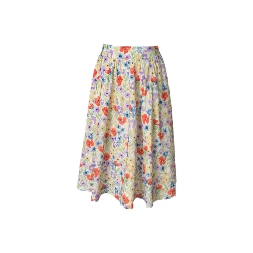 MA JOURNEE Повседневный Длинный Юбка Женские Многоцветный