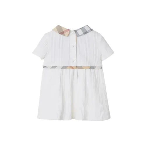Burberry Платье FW24 Белый Infant and Toddler