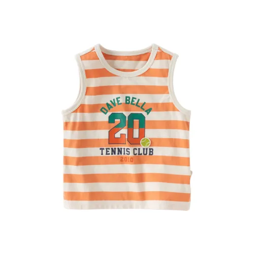 DAVE BELLA T-рубашка оранжевая с полосами для детей 3-7 лет