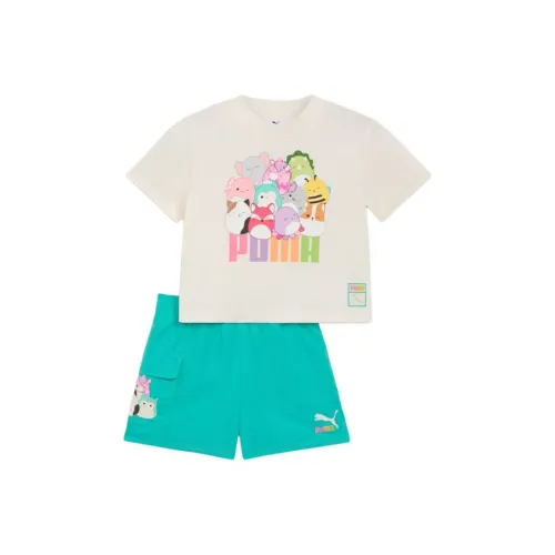 PUMA x SQUISHMALLOWS Повседневная спортивная одежда SpongeBob SquarePants Теплый белый Дети 3-7 лет