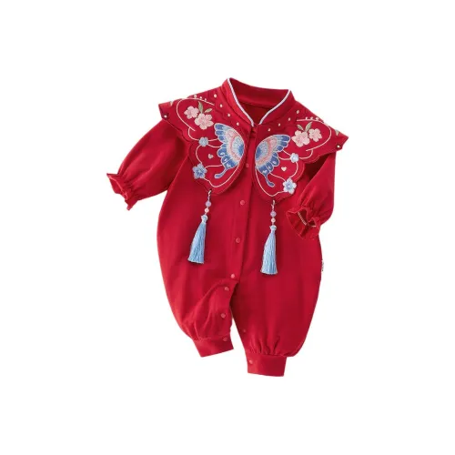JELLYBABY Подарочный набор в коробке Комбинезон Красный для младенцев и малышей