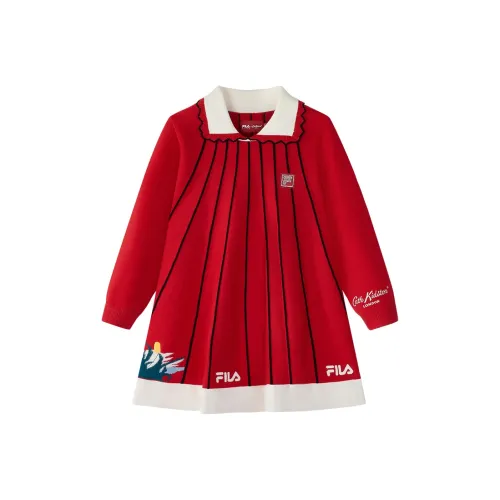 FILA KIDS x Cath Kidston Платье Легендарный красный для детей 3-7 лет