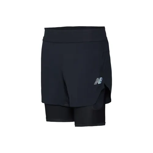 New Balance совместные черные мужские спортивные шорты