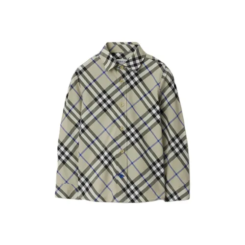 Burberry Рубашка SS24 Мшисто-зеленый Детский