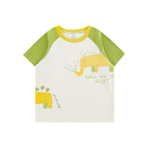 YOEHYAUL T-рубашка Желтая Зеленая для детей в возрасте 3-7 лет