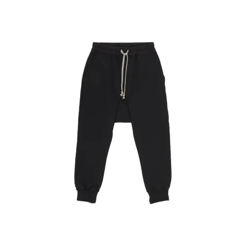 RICK OWENS Черные Kids Спортивные брюки