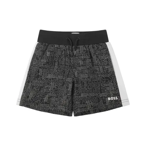 Hugo Boss Повседневные шорты для детей черного цвета