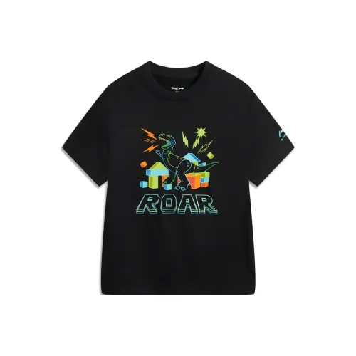 LINING YOUNG x DISHINIWANJUZONGDONGYUAN LIANMINGKUAN Sports Life Collection T-Shirt SS25 Черный Детский