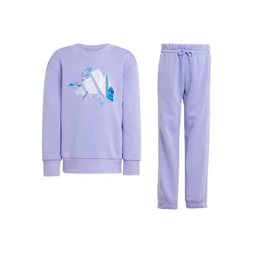 Adidas x Disney Повседневная спортивная одежда Sportswearkids Lilo Stitch Светло-фиолетовый Фиолетовый Тон Melier Детский