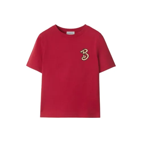 Burberry New Year's Blessing Collection T-Shirt SS25 Красный Детский