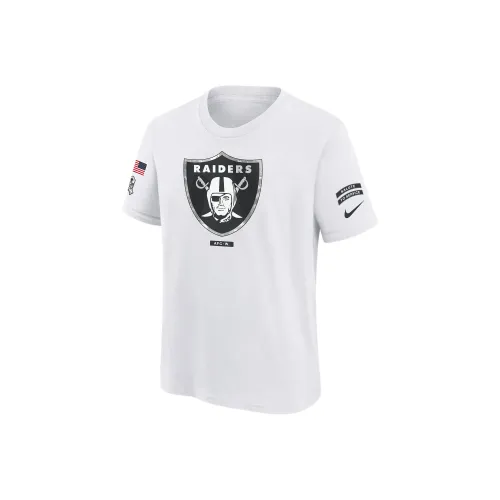 nike Dri FitNFL Las Vegas Raiders Salute To Service Primary Edge Легенда T Рубашка Белый Подростки