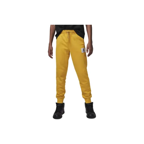 Детский Jordan Вязаные Тренировочные Штаны Flight Fleece Охра