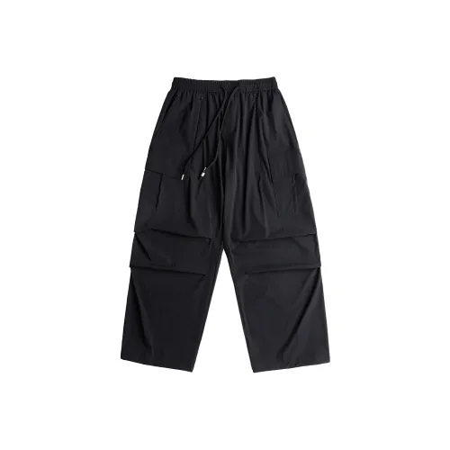 AOGZ Черные Унисекс Брюки карго