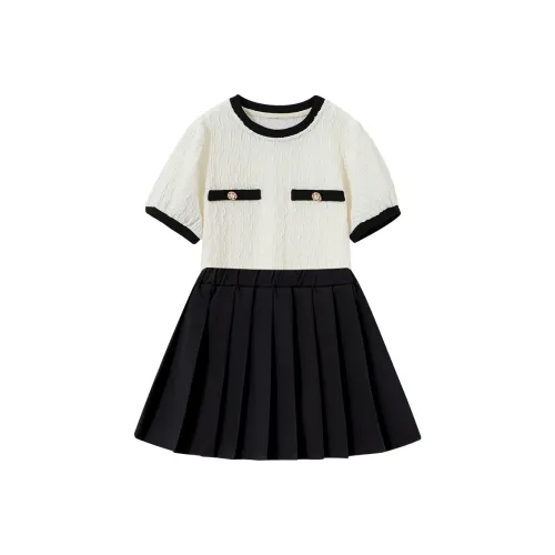 Детский комплект FAIRWHALE для детей 3-7 лет юбка черно-белая