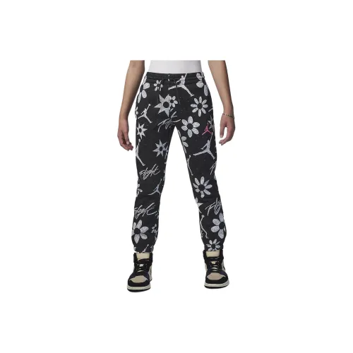 Jordan Вязаные тренировочные штаны для детей черные